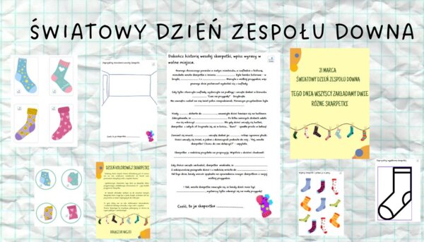 Światowy Dzień Zespołu Downa- Dzień Kolorowej Skarpetki