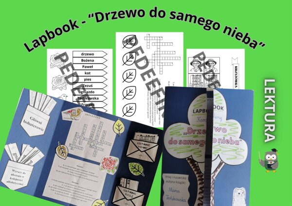 Lapbook - "Drzewo do samego nieba" Marii Terlikowskiej + test sprawdzający wiedzę z lektury