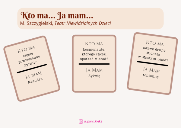 Ty masz... Ja mam... "Teatr Niewidzialnych Dzieci"