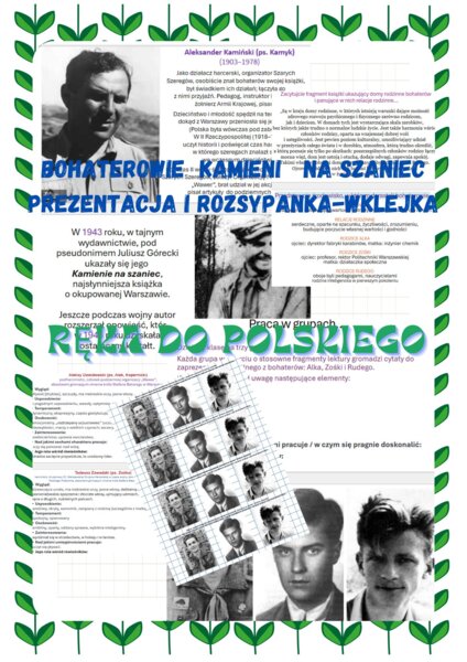 Rudy, Alek, Zośka. Bohaterowie KAMIENI NA SZANIEC