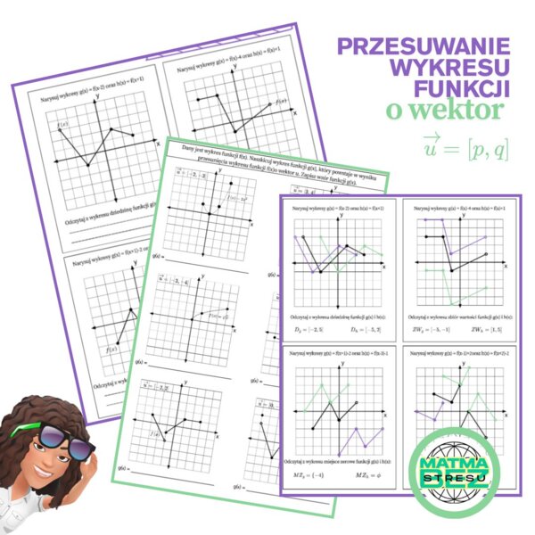 Przesuwanie wykresu funkcji o wektor (wzdłuż osi X i osi Y)
