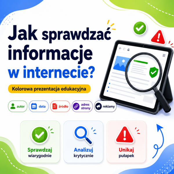 Prezentacja. Jak sprawdzać informacje w internecie?