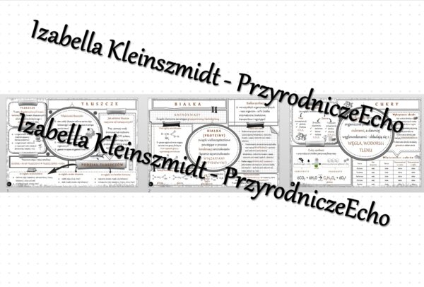 Zestaw sketchnotek – notatek do całego działu „Biologia i chemia” - wykonanych w power point do edycji. Chemia 8