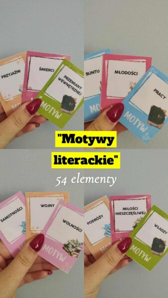 "Motywy literackie" - 54 elementy