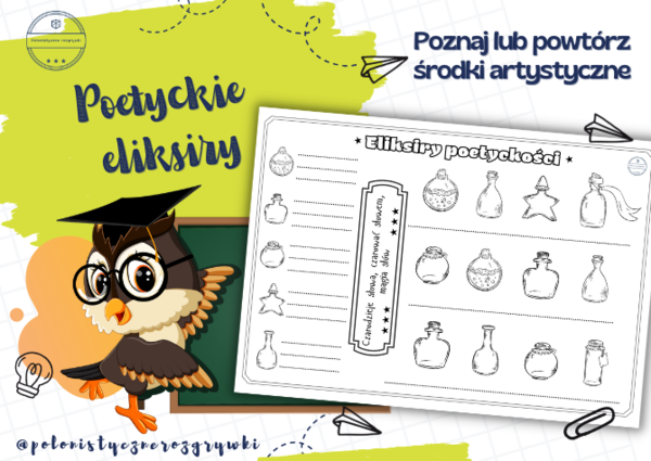 Poetyckie eliksiry. Środki artystyczne. Środki stylistyczne