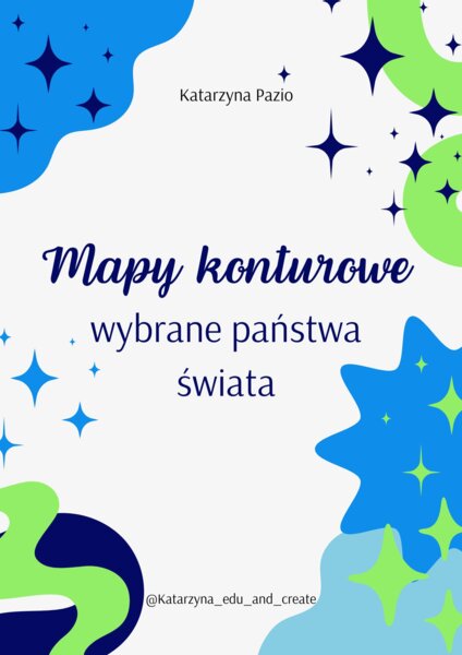 Mapy konturowe - wybrane państwa świata