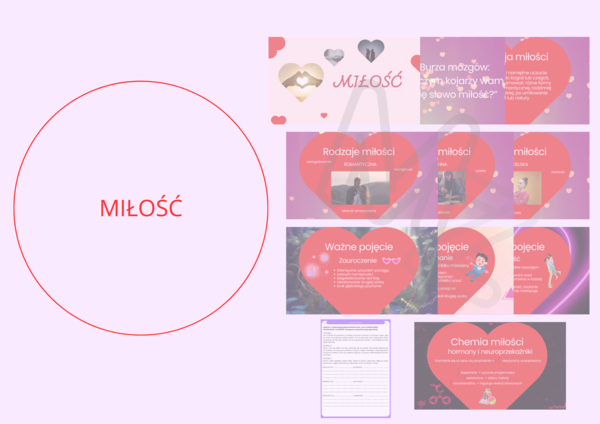 Miłość - prezentacja + karta pracy na edukacje zdrowotną