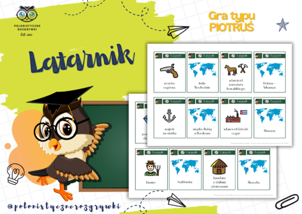 Latarnik. Tułaczka bohatera. Gra typu PIOTRUŚ. Egzamin ósmoklasisty. Lektura obowiązkowa