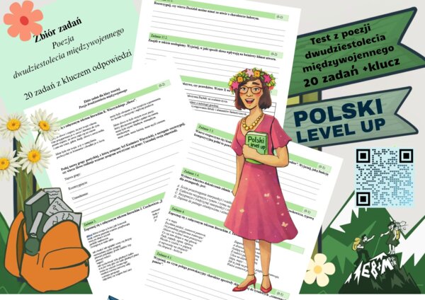 Test 20 zadań z poezji dwudziestolecia międzywojennego_Polski Level Up