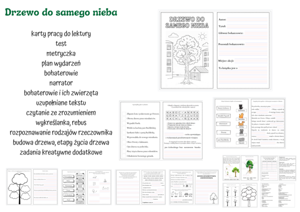 Drzewo do samego nieba - karty pracy (pdf)