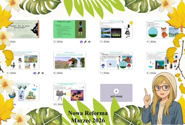 Prezentacja multimedialna w genial.ly do edycji „Co to jest przyroda?” wykonana na podstawie podręcznika „Przyroda” Nowa Era. Przyroda 4. Dział „Spotkanie z przyrodą”.