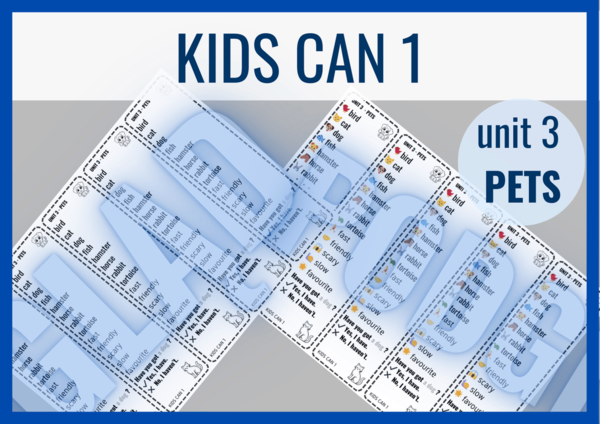 Kids Can 1 unit 3 – zakładki do ksiazki