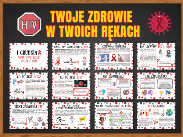 1 grudnia - ŚWIATOWY DZIEŃ WALKI Z AIDS - zestaw materiałów