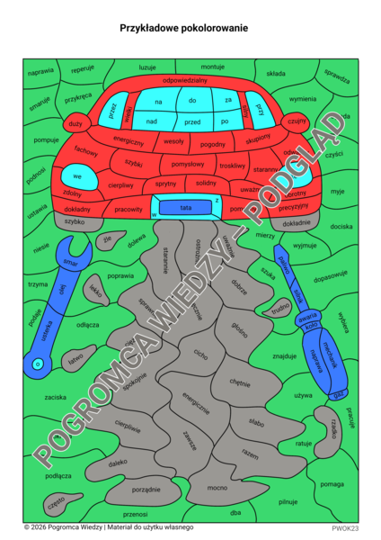 Tata - złota rączka karta pracy + klucz odpowiedzi