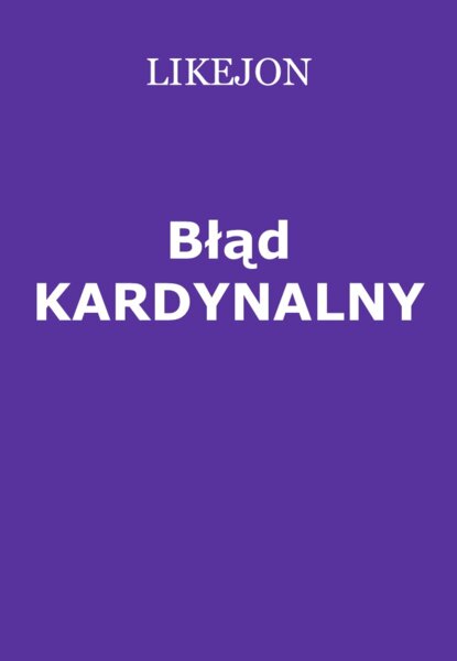 Błąd kardynalny