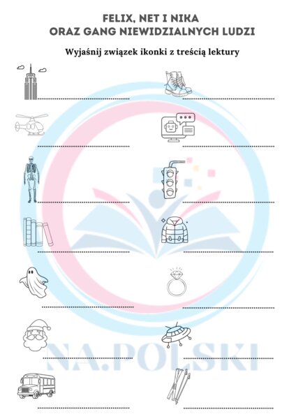 Felix, Net i Nika oraz Gang Niewidzialnych Ludzi - ikonki skojarzeniowe