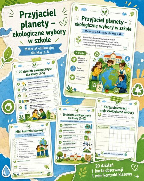Przyjaciel planety – ekologiczne wybory w szkole