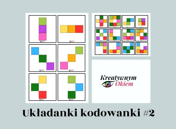 Układanki lewopółkulowe w kolorze