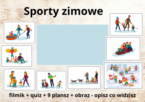 Sporty zimowe - filmik + plansze