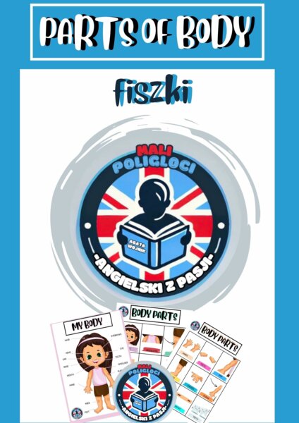 Fiszki do nauki i utrwalenia tematu: "Parts of Body"