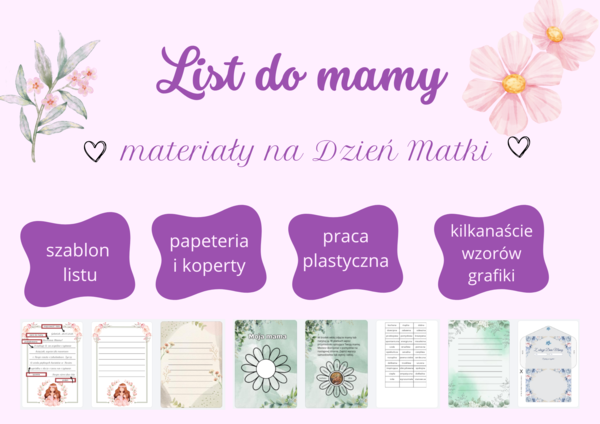 List na Dzień Mamy