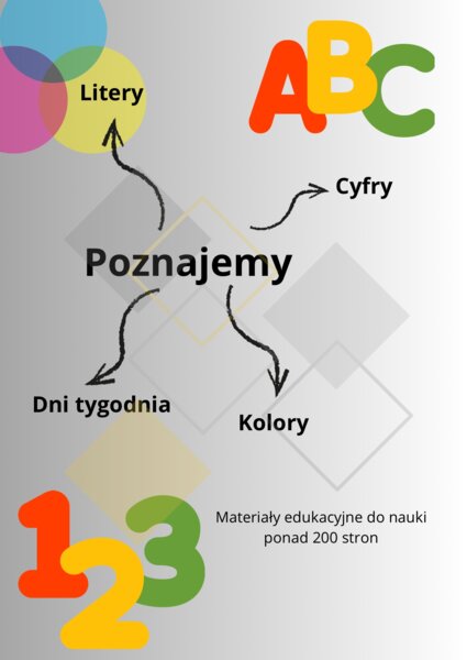 Materiały edukacyjne do najmłodszych - cyferki, literki i nie tylko