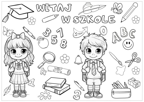 Kolorowanka XXL - Witaj w szkole
