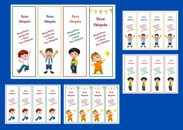 DZIEŃ CHŁOPAKA - zakładki do książek – zakładka – wersja 2