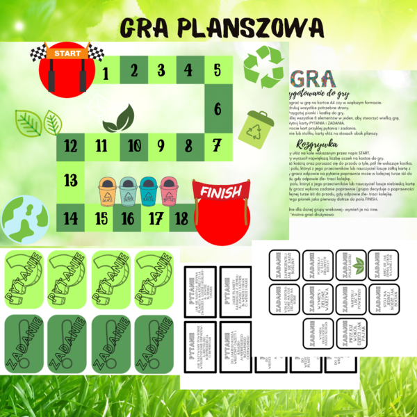 EKO GRA PLANSZOWA / DZIEŃ ZIEMI / EKOLOGIA