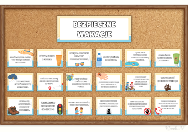 BEZPIECZNE WAKACJE - GAZETKA