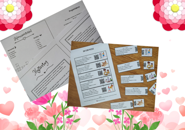 Język niemiecki - Muttertag tekst plus zadania dotyczące historii święta