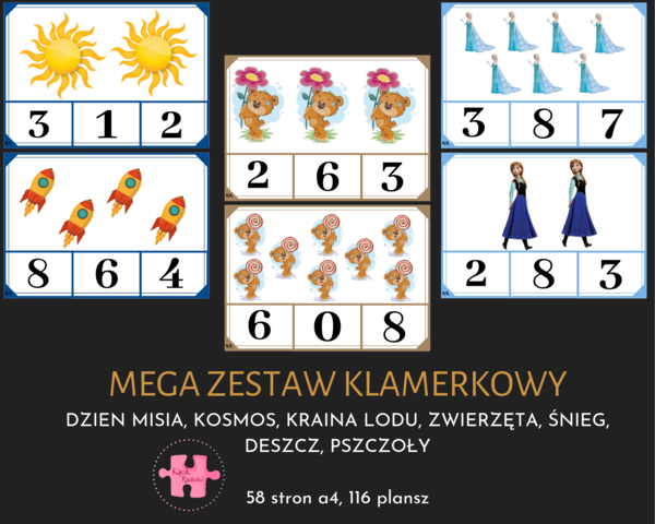 Zestaw klamerkowy - plansze