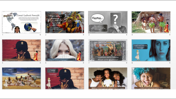 Ludność Ameryk - prezentacja w powerpoint