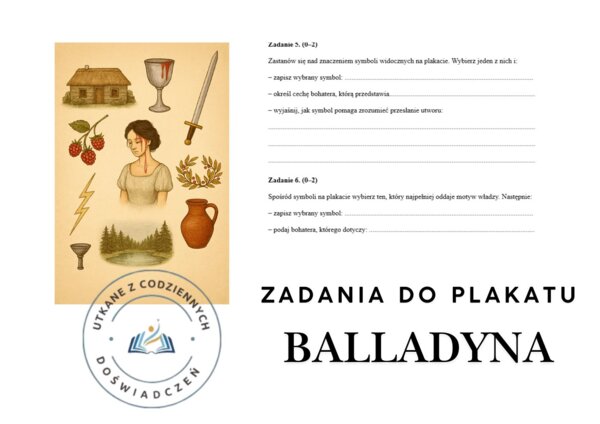 ZADANIA DO PLAKATU- ,,Balladyna" (symbole graficzne)
