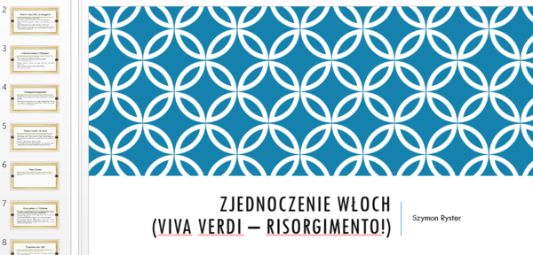 Prezentacja - Zjednoczenie Włoch