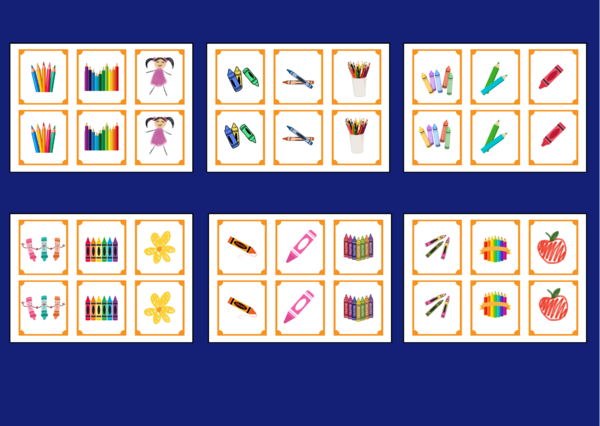 DZIEŃ KREDKI – MEMORY – 36 szt. – biblioteka – świetlica - przedszkole