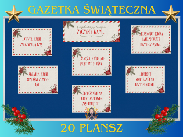 🎄 GAZETKA „Życzymy Wam…” – świąteczna dekoracja pełna emocji