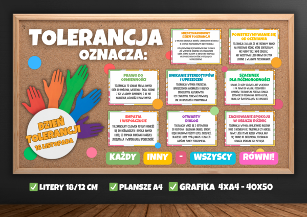 DZIEŃ TOLERANCJI - TOLERANCJA OZNACZA...- Gazetka szkolna