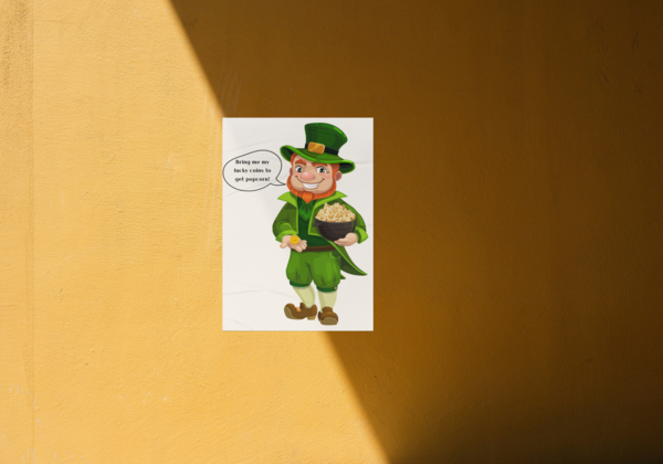 Leprechaun and his coins - skrzat i jego monety (St. Patrick's Day/dzień św. Patryka)