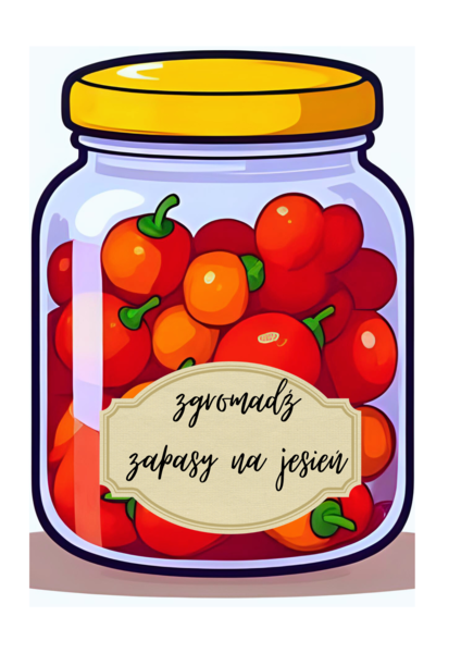 zrób zapasy jesienią - gazetka klasowa motywacyjna