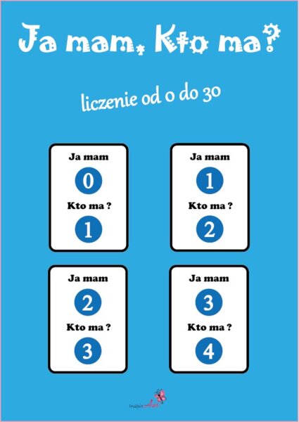 Gra Ja mam, Kto ma? Liczenie od 0 do 30