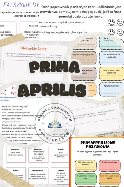 Prima aprilis na języku polskim – zestaw, który rozkręci każdą lekcję!