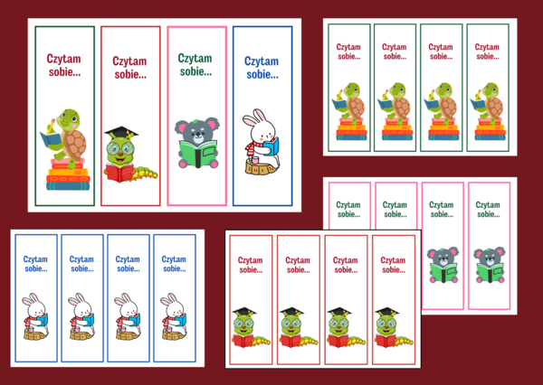 DZIEŃ KSIĄŻKI – zakładki do książek – zakładka – biblioteka – wersja 3