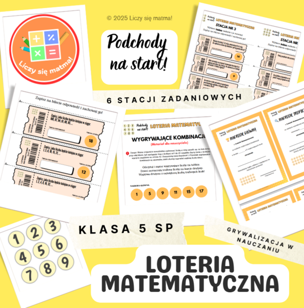 Podchody na Start – Loteria Matematyczna kl. 5 SP