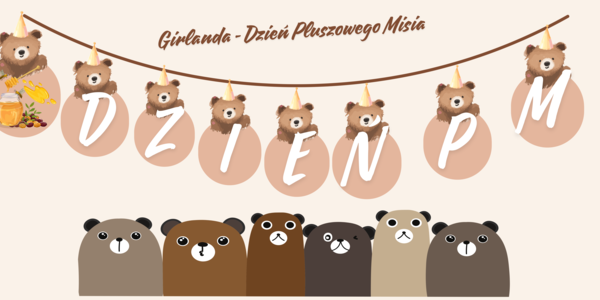 Girlanda na Dzień Pluszowego Misia