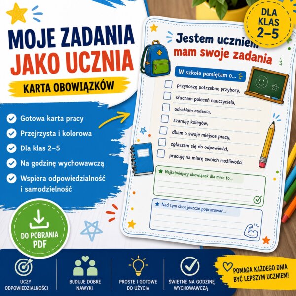 Moje zadania jako ucznia