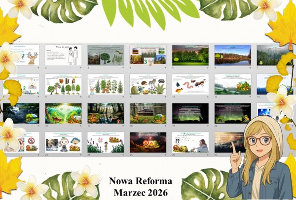 Prezentacja multimedialna w genial.ly do edycji „Poznaję las” wykonana na podstawie podręcznika „Przyroda” Nowa Era. Przyroda 4. "Odkrywam przyrodę". Dział „Życie na lądzie”.