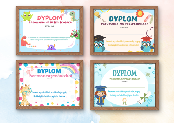 DYPLOMY - PASOWANIE NA PRZEDSZKOLAKA