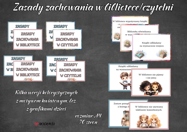 ZASADY ZACHOWANIA W BIBLIOTECE
