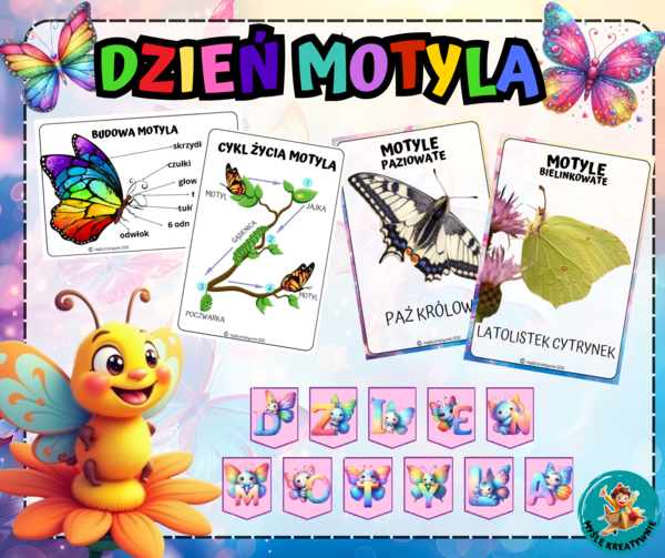DZIEŃ MOTYLA - PREZENTACJA + PAKIET MATERIAŁÓW